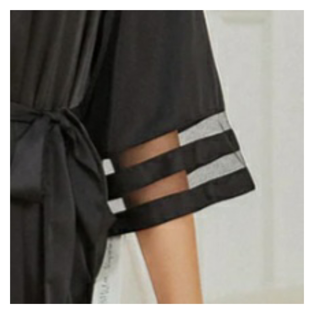 Bell Sleeve Satin Robe - Picture 5 of 5